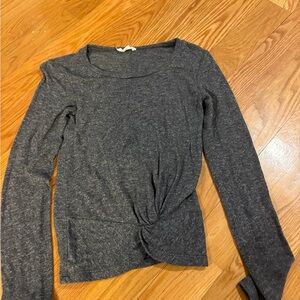 Aeropostale Charcoal Long Sleeve Women's Top